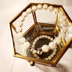 Fire opal tennis bracelet